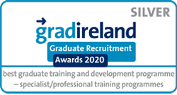 Gradireland award badge silver best graduate training and development programme - specialist/professional category