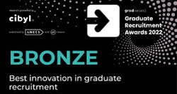 2022 Gradireland bronze badge - Best innovation in grad recruitment