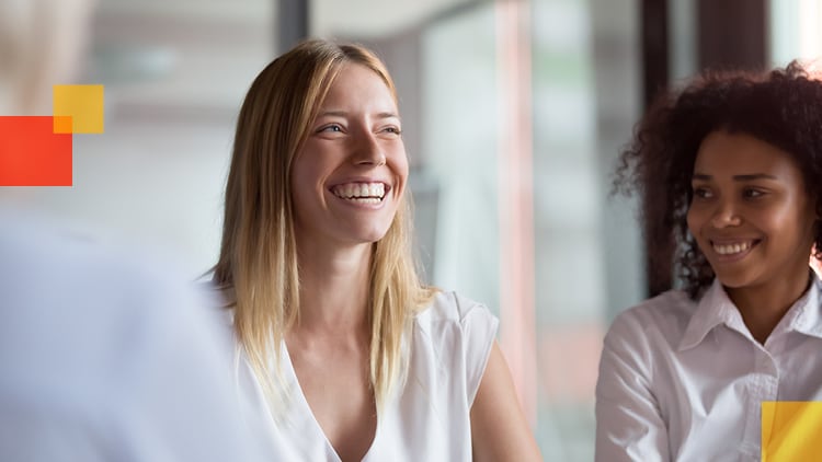 A person smiling.