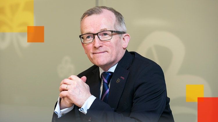 A portrait photo of Niall Gibbons, CEO of Tourism Ireland.