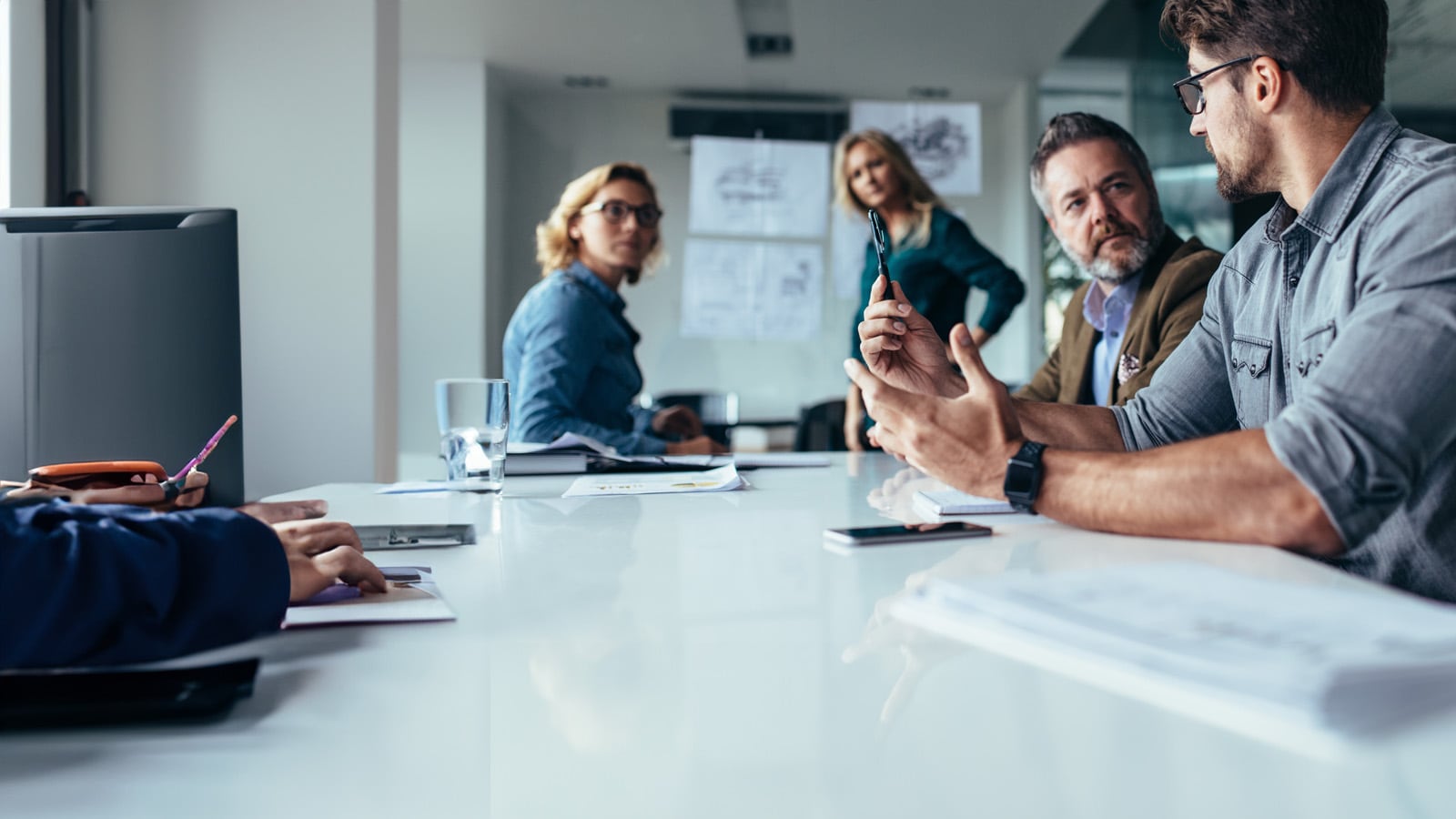People in meeting