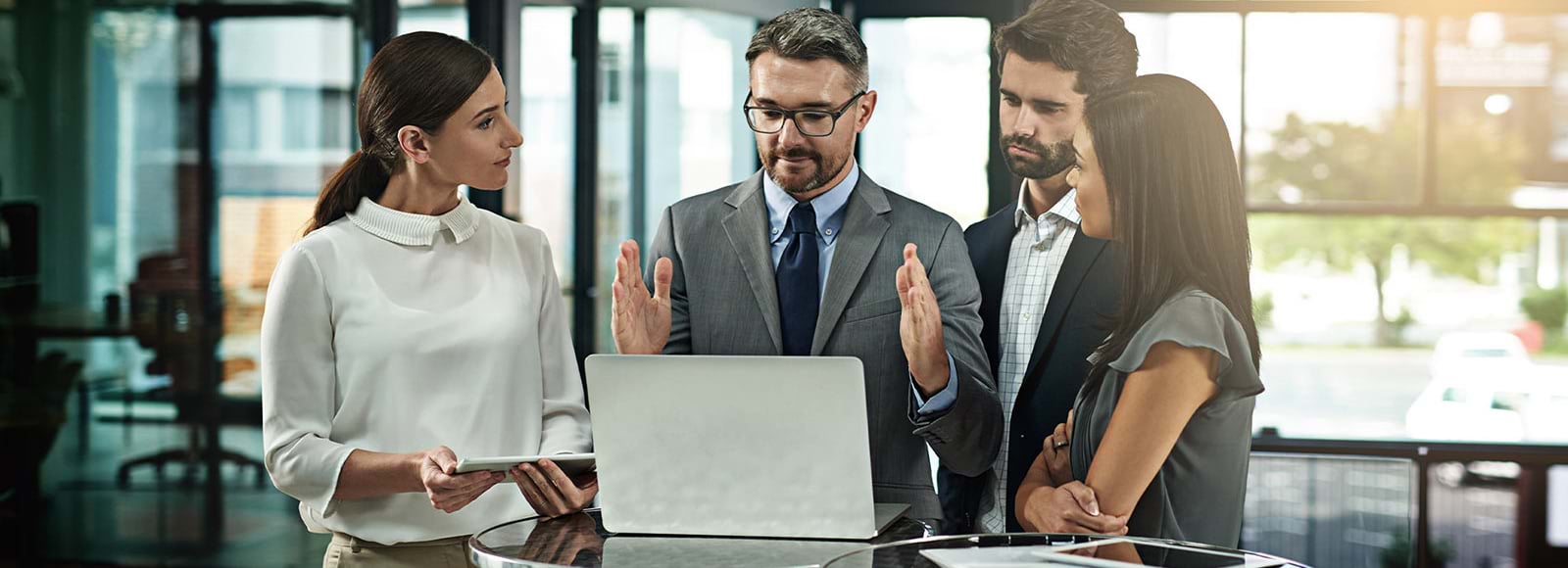 Business people having a meeting