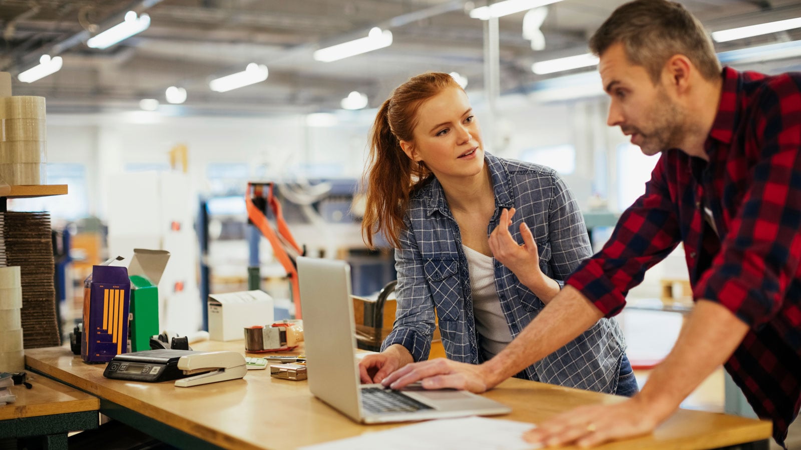 A person checking a  server