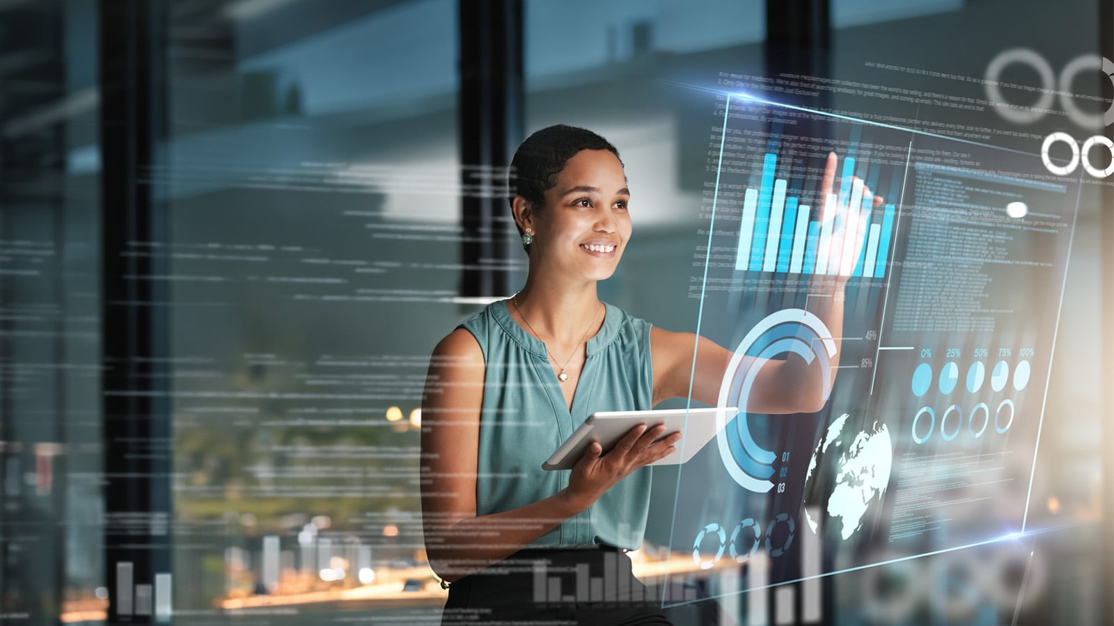 A person checking a  server